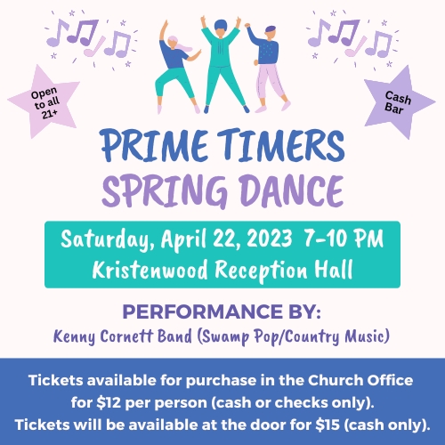 Prime Timers Dance 4/22
